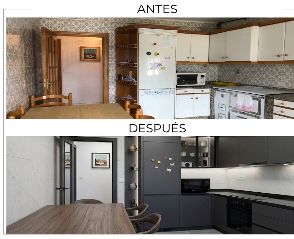 cocina moderna ponferrada antes y despues